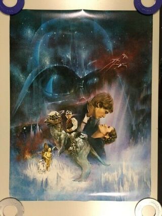 The Empire Strikes Back 1980 Star Wars Movie Poster Rare No Text 20x27
