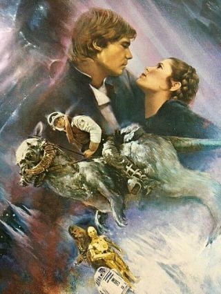 The Empire Strikes Back 1980 Star Wars Movie Poster Rare No Text 20x27 2