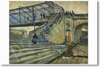 Vincent Van Gogh - The Bridge At Trinquetaille 1888 - Dutch Art Print Poster