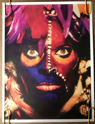 Vintage Poster David Lee Roth Van Halen Face Paint Eat Them And Smile