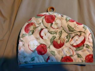 Vintage Toaster Appliance Cover Red Trim Pears,  Peaches,  Apples,  Cherries
