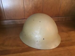 WW2 Japanese Type 90 (Model 30/32) Tetsubo helmet shell,  Thai reissue 3