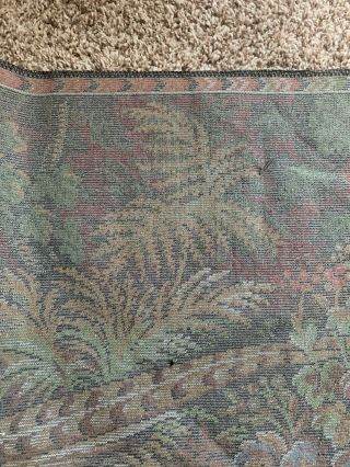 Vintage Pheasant Quail Velvet Tapestry Wall Hanging Rug 38 