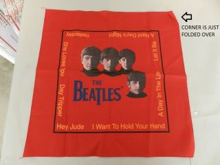 Vintage The Beatles Fabric Poster /banner - Vintage Beatles Art - John Lennon