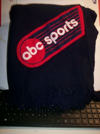 Vintage ABC SPORTS Faribo Faribault Woolen Mill Co.  Wool Stadium Blanket 54 x 44 3