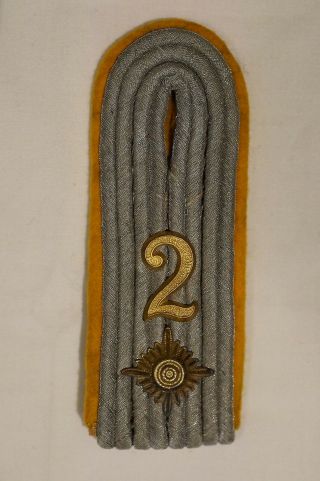 Ww2 German 2nd Cavalry Officers Shoulder Board Strap Single