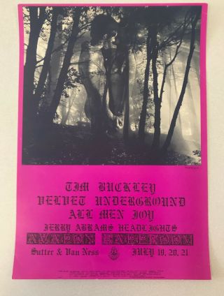Vintage Concert Poster Family Dog No.  128 - 1 Velvet Underground Tim Buckley 60 