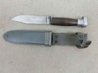 Ww 2 Us Navy Mark 1 Combat Knife With Geneva Forge Inc Maker And Sheath