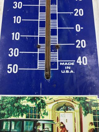VTG Packard Motor Cars Metal Thermometer Advertising Sign USA,  Ask the Man 3