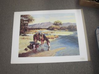 Print Poster Unframed Unfolded Duane Bryers " Cooling Off " 17 " X 22 " - 21 " X 27 "