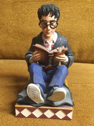 Harry Potter Bookend Statue Reading Book Of Spells