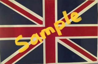 Union Jack Vintage Old Stock Poster 968 Black Light British Flag 1983