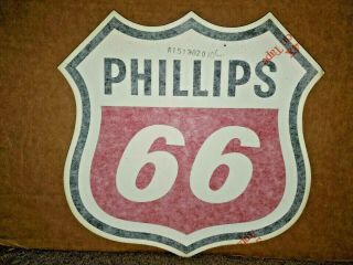 4 Vintage Phillips 66 Gas Pump Decals Nos 10 " X 10 " Found In Old Gas Station