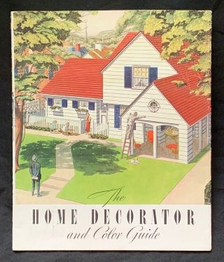 1938 Sherwin Williams Home Decorator And Color Guide Paint Chips