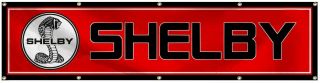 Shelby Cobra Automotive Motorsport Garage Mechanic Car Racing 2x8ft Banner