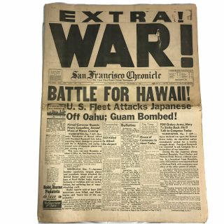 World War Ii Attack On Hawaii Dec 8,  1941 - Full Paper - San Francisco Chronicle.