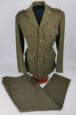 Wwii Ww2 British Army Royal Gloucestershire Hussars Service Dress Uniform Lt