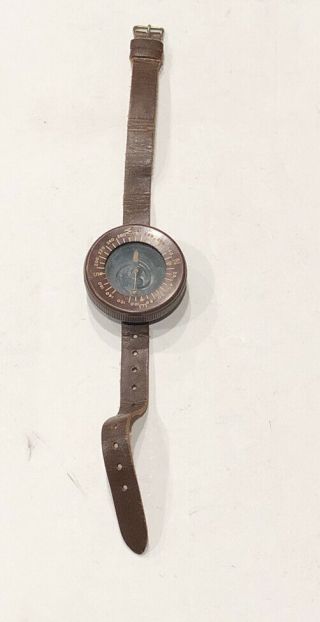 WWII WW2 US Army Airborne Paratrooper Corp Of Engineering Wrist Watch Compass 3