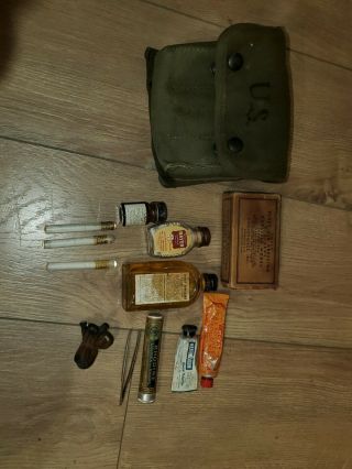 Wwii Army Usmc Jungle First Aid Kit With Contents