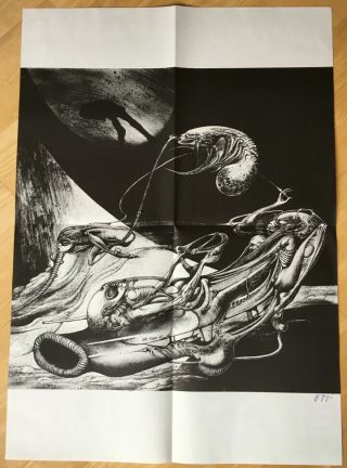H.  R.  Giger Astroenuchen Poster 1967,  Signed