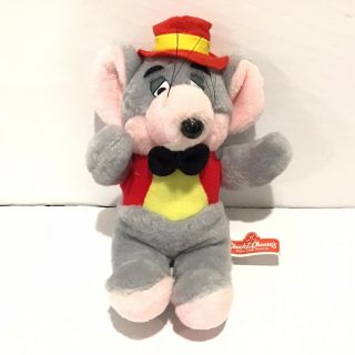 Chuck E Cheese Plush Pizza Time Theater Vintage 80s Stuffed Animal 10 Inch