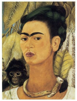 Frida Kahlo Self Portrait 1938 Famous Classical Great Art Painting Poster Print