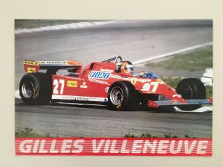 Gilles Villeneuve,  Formula One By Giancarlo Reggiani,  Authentic 1980 