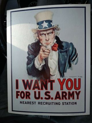 1968 Height Of The Vietnam War Uncle Sam I Want You For U.  S.  Army