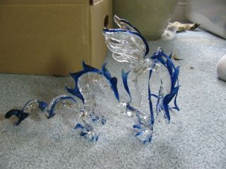 Renaissance Festival Glass Dragon - - 9 " X 6.  5 "