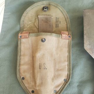Ww2 Military Shovel And Cover Both Dated 1943