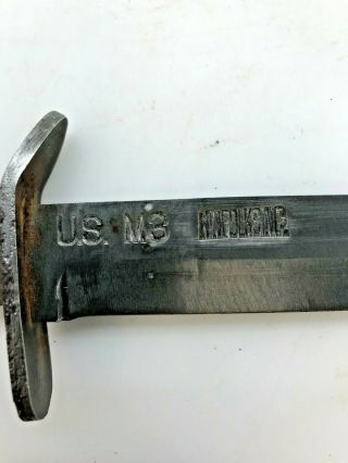 RARE Authentic WW2 U.  S.  M - 3 Combat Fighting Knife - RARE MAKER 3