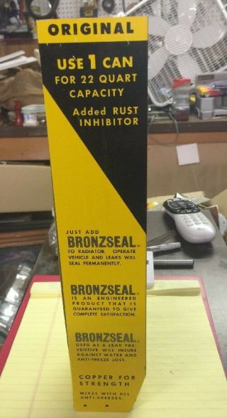 Bronz Seal Stop Leak Vintage Store Display Advertising NOS 3