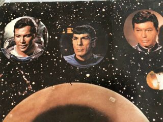 Vintage Poster Star Trek Enterprise Crew Kirk 1970’s Langley Paramount 2