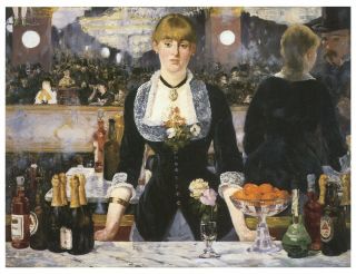 Bar At The Folies - Bergere 1881 Manet Famous Classical Great Art Painting Print