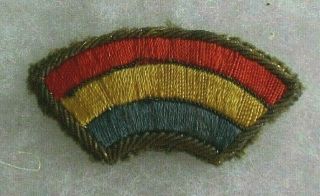 Wwii Eto Made Bullion Emb On Wool 42nd Inf Div Patch A Beauty