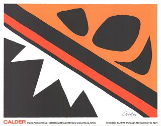 Alexander Calder La Grenouille Et La Scie (large) 25 " X 32 " Lithograph 1971