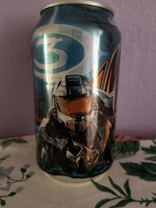 HALO 3 Limited Edition GAME FUEL Mountain Dew Can Collectible 2
