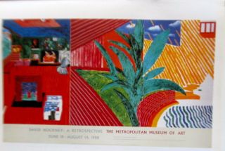 David Hockney Mini - Poster Reprint No 3 For Metropolitan Museum Of Art Exhibit