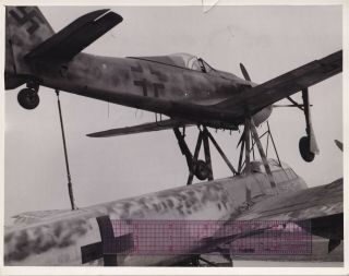 8x10 Photo 2nd Division & German Fw190 Fighter Ju88 Bomber Mistel 79