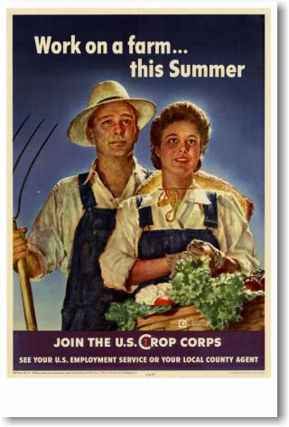 Work On A Farm This Summer - Join The U.  S.  Crop Corps