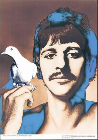 Authentic Beatles Poster Ringo Starr By Richard Avedon Done In 1967