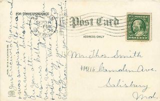 Texas,  TX,  Sherman,  Binkley Hotel 1910 Postcard 2
