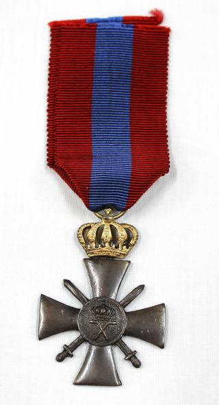 Ww2 Greek Greece Militaria Medal - War Cross 1940 (a - Class)