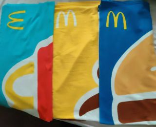 Mcdonalds Limited Edition Beach Towels 62x30inches Happy Meal Sundae Big Mac