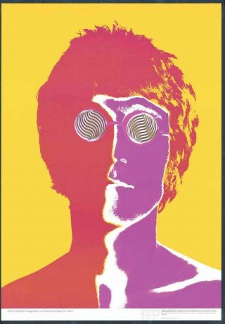 Authentic Beatles Poster John Lennon By Richard Avedon Done In 1967