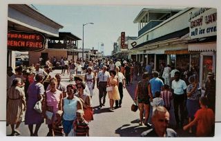 Ocean City Maryland Rppc Boardwalk 1960s Thrasher 