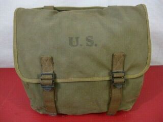 Wwii Us Army/usmc M1936 Canvas Musette Bag Or Pack Od Green Color - Dated 1944