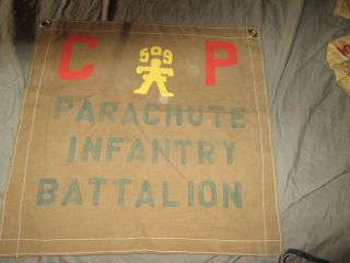 Wwii Us Army 509 Th Parachute Infantry Battalion Command Post Flag