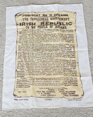 Irish Provisional Government Tea Towel Irish Linen Made In Ireland