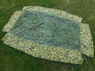 Wwii Usmc Frog Skin Camo Mosquito Insect Bar Net For Cot